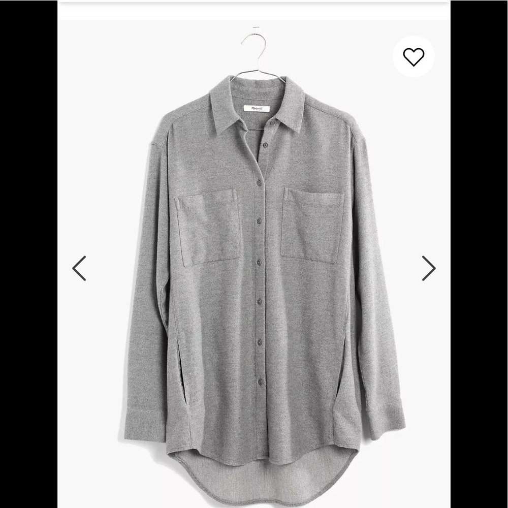 Madewell Flannel Sunday Shirt, XXS